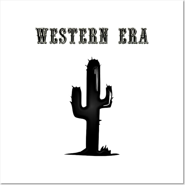 Western Era - Cactus 2 Wall Art by The Black Panther